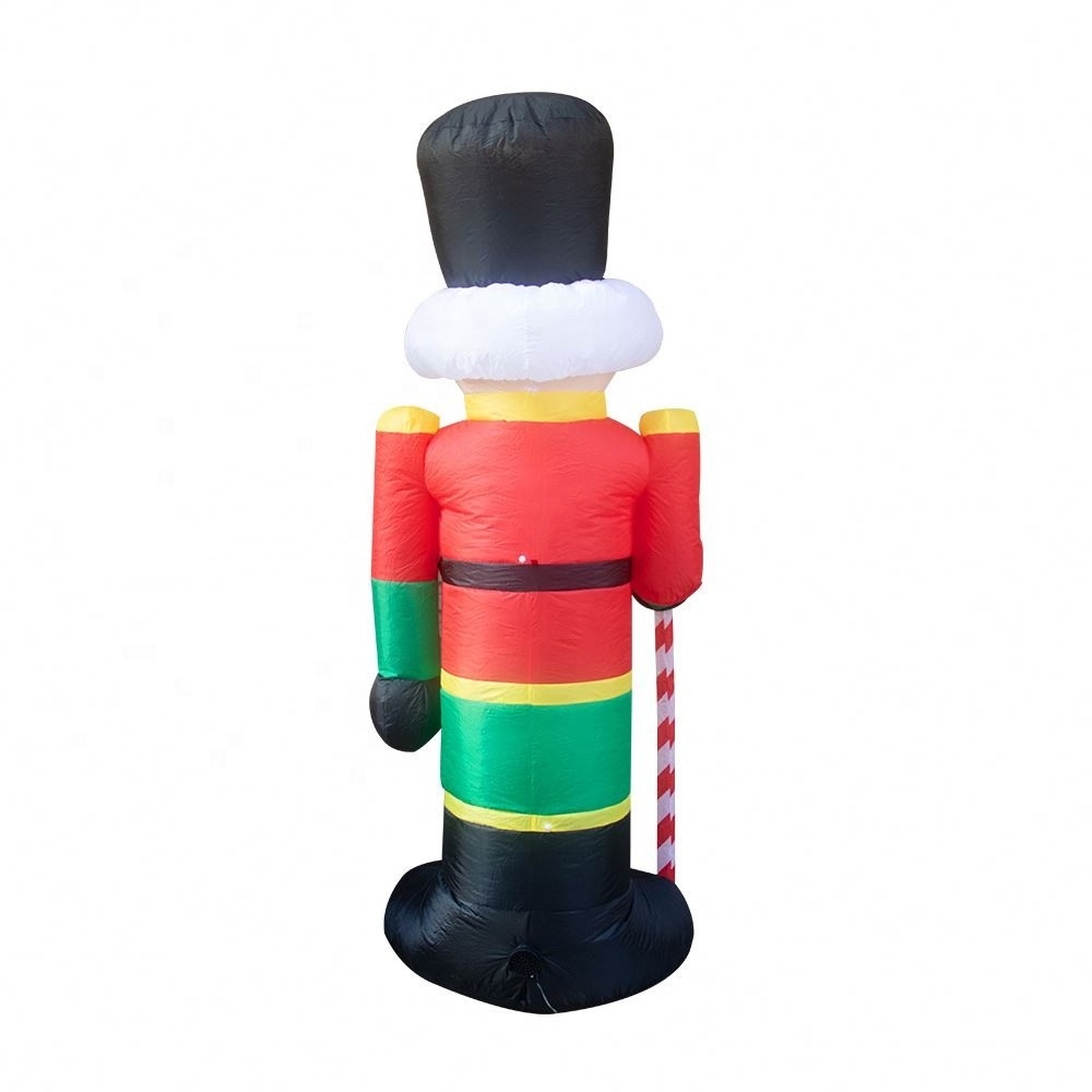 Factory Wholesale Commercial Custom Outdoor Garden Party Christmas Decoration 2.4M Tall Sit Advertising Inflatable Nutcracker