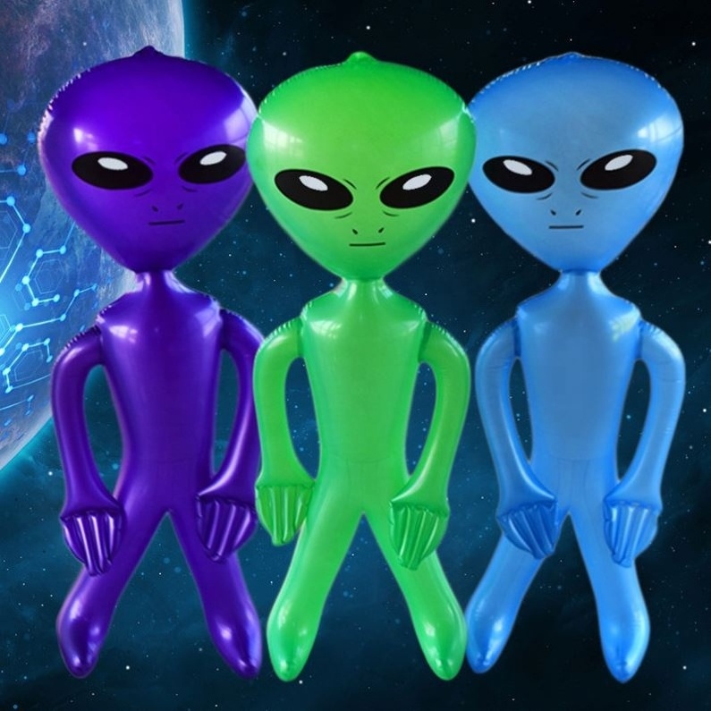 Promotion Party Funny Decorations Cartoon Toys PVC Inflatable Alien Toys