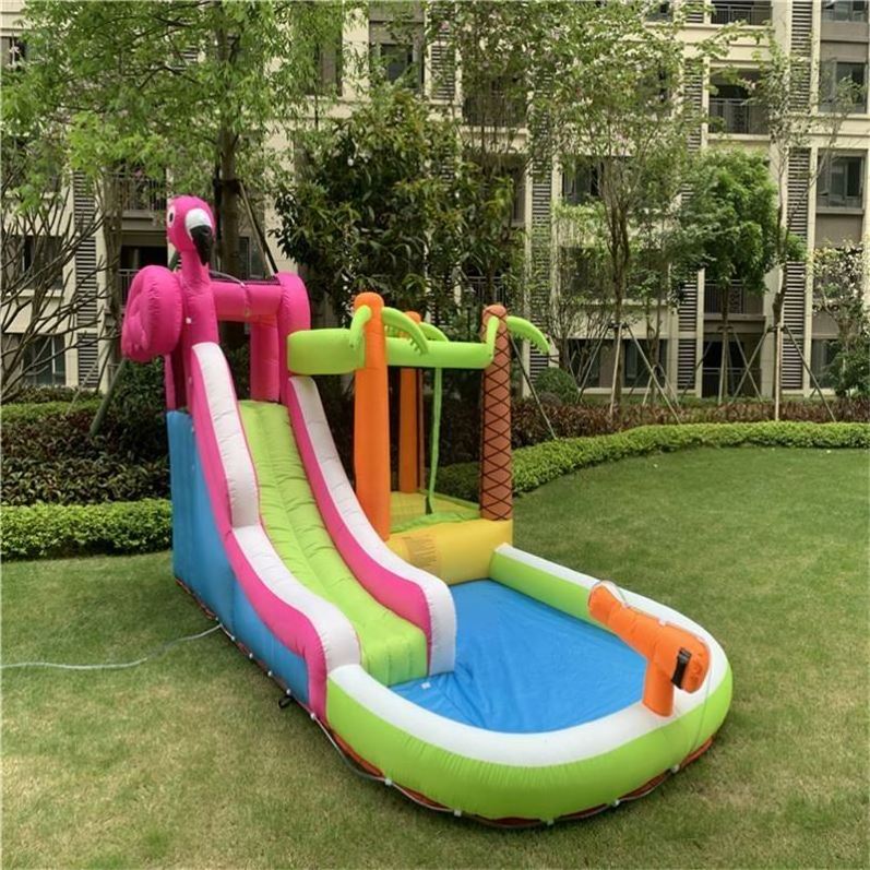 Toboggan Gonflable Backyard Commercial Kid Castle Bouncy Jumping Bounce House Water Slide With Swimming Pool Inflatable Bouncer