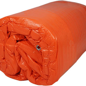 Orange Thermal PE Cold Proof Tarpaulin Heated Concrete Blanket