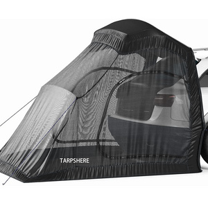 tent for hatchback rear door & tailgate compatible with hatchbacks suvs trucks screen tent with rainfly for camping