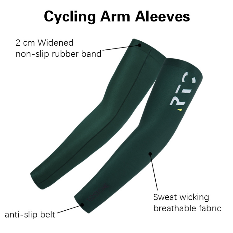 Custom Unisex Outdoor Bike Cycling Sports Cooling Compression Arm Sleeves Cover UV Sun Protection Arm Sleeve Warmer