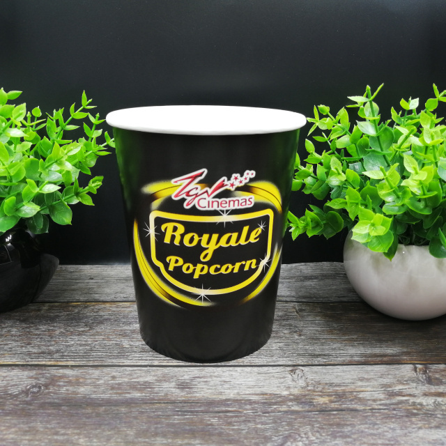 Good Quality Packing Paper Cup Craft Take Away Food Containers Eco Friendly Popcorn Bucket Cups Bowl