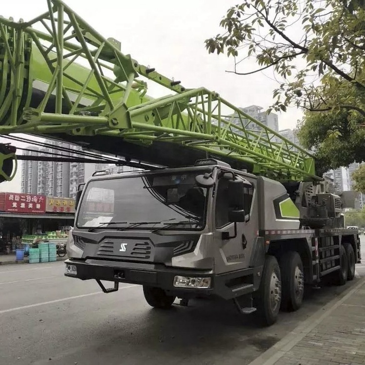 150 ton heavy trailer telescopic truck crane with basket for sale