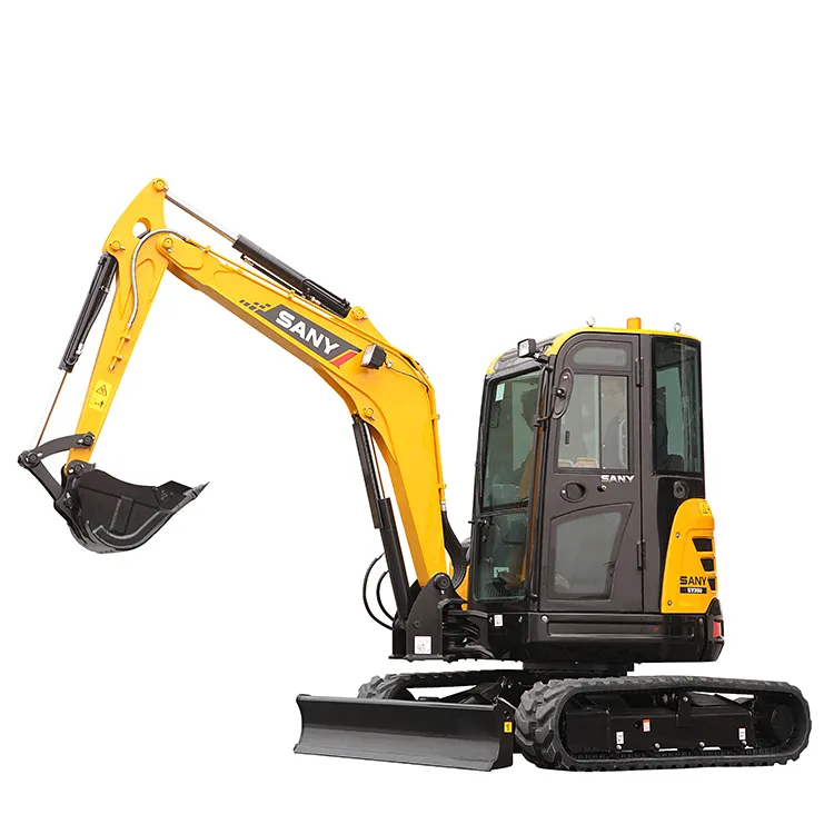 Second hand used excavators sany mini excavator SY35U hydraulic digger 3 ton excavator for Forest Farm Indoors