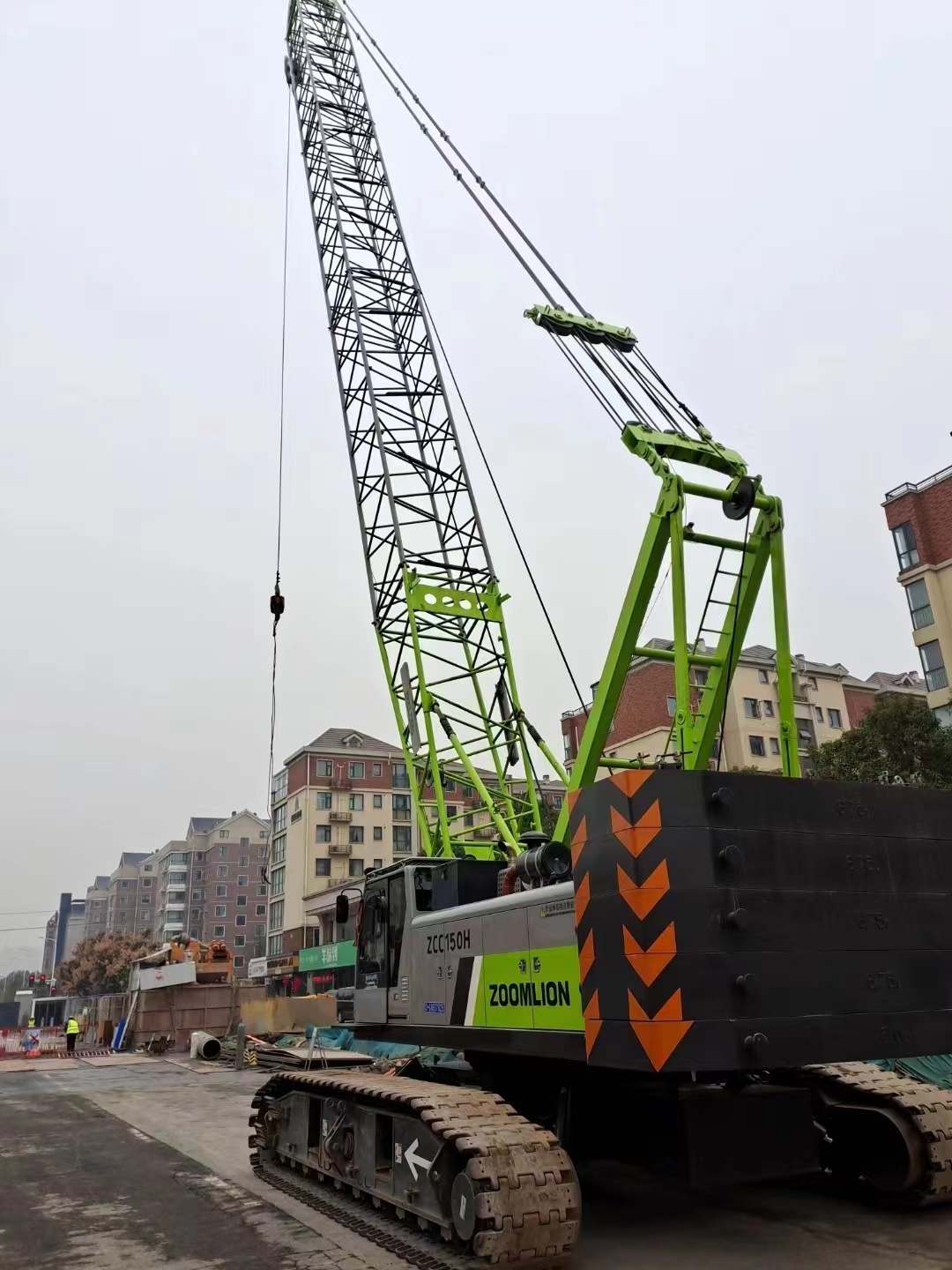 China factory price zoomlion crawler crane 60ton 80 ton 100t 150 ton used crawler crane