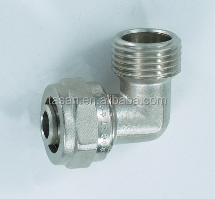 S6205 brass compression fittings Brass Fitting Elbow with MXC