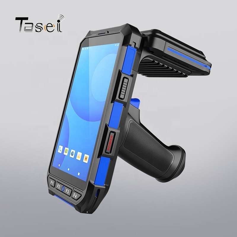 18 Meters Rugged Android 10.0 Long Range 5.5 Inch Barcode Scanner  Portable Pda Data Terminal Inventory Uhf Rfid Handheld Reader