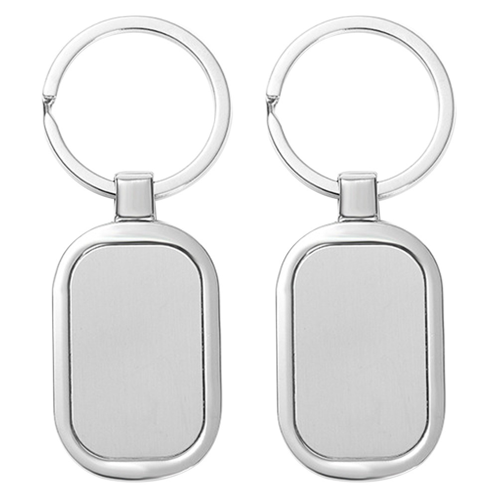 Custom logo sublimation blank stainless steel metal key chain engraving laser keychain for laser