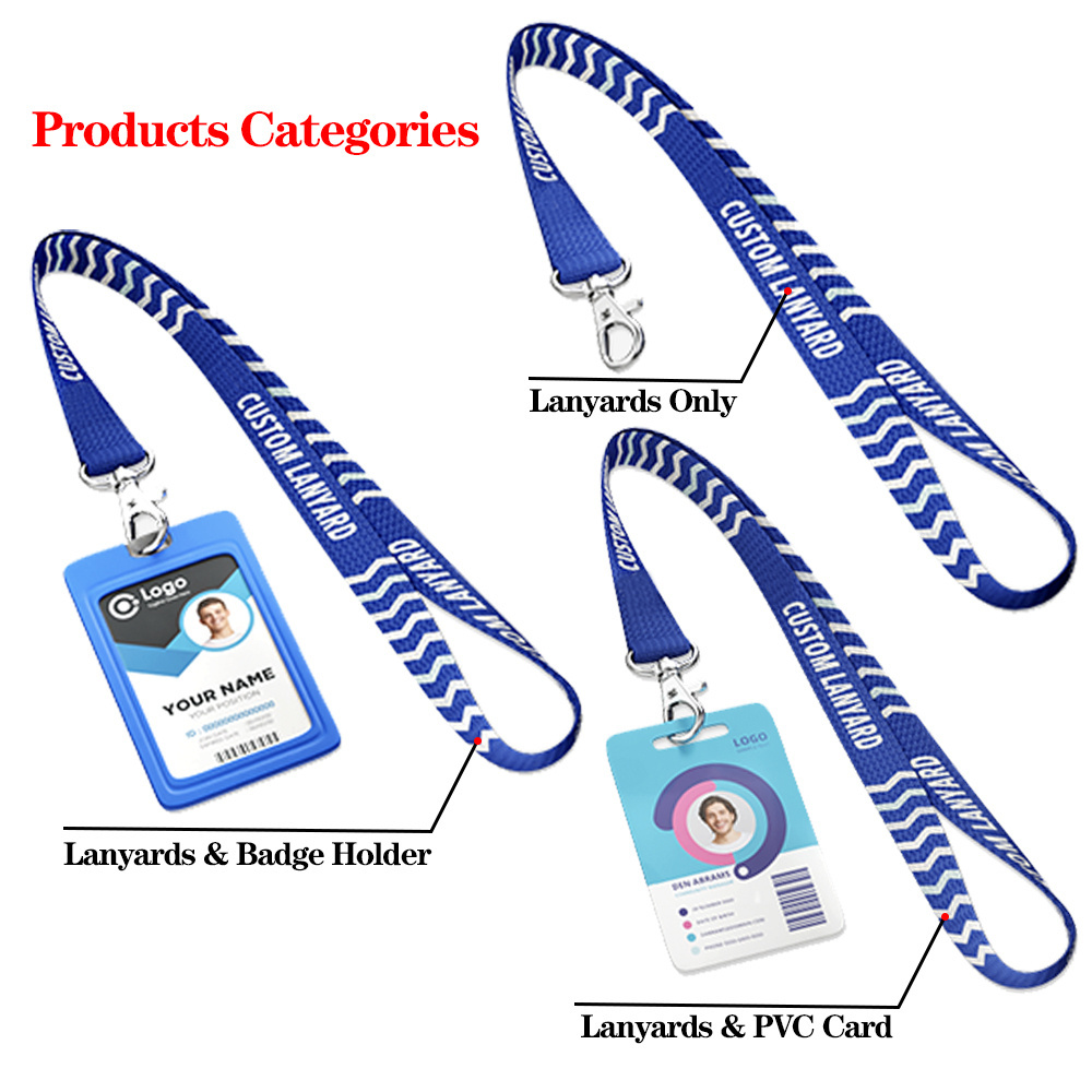 Custom logo name id card medical nurse badge reel holder retractable lanyards with plain lanyards for id card badges holder keys