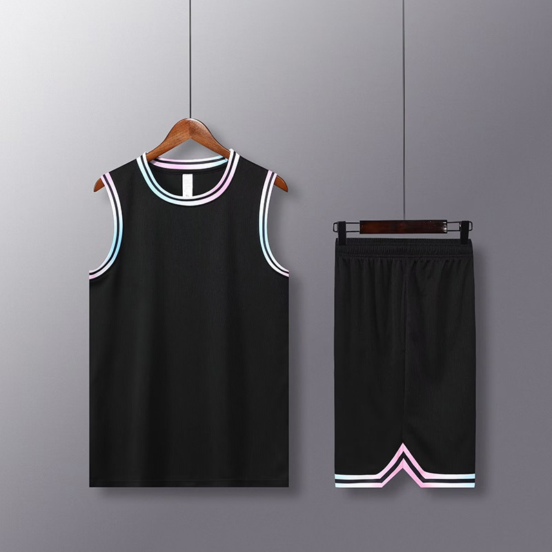 Customizable Men Women Basketball Jersey Sets Sport Kit Clothing Breathable Basketball Jersey Sleeveless Shirts Shorts Suit