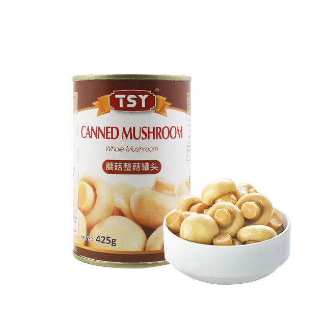 TSY Food Button Mushroom Price Canned Mushroom Food Suppliers In China