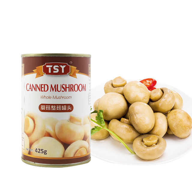 TSY Food Button Mushroom Price Canned Mushroom Food Suppliers In China