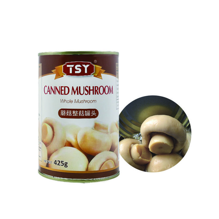 China Healthy Premium Quality Canned Food Whole Button Canned Mushrooms