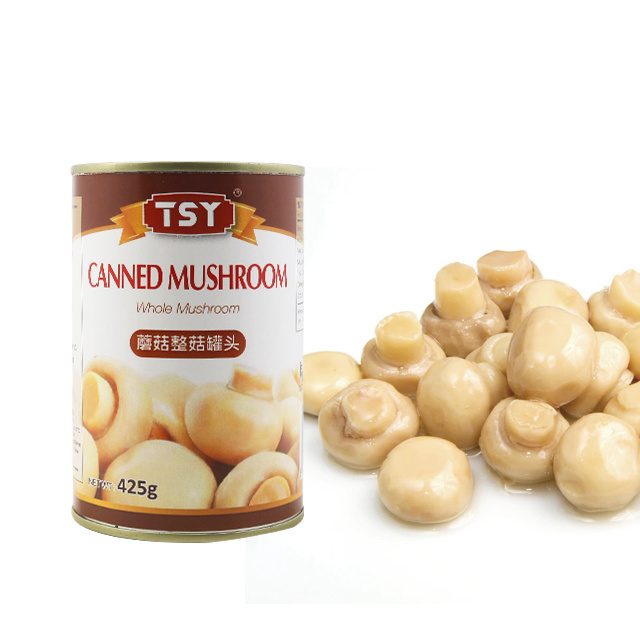 TSY Food Button Mushroom Price Canned Mushroom Food Suppliers In China