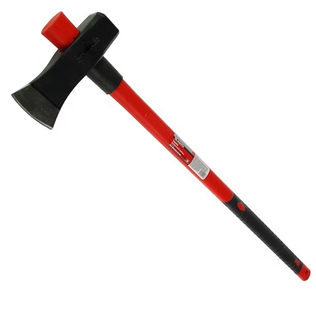 Carbon steel forged splitting mauls with fiberglass handle professional splitting axe factory