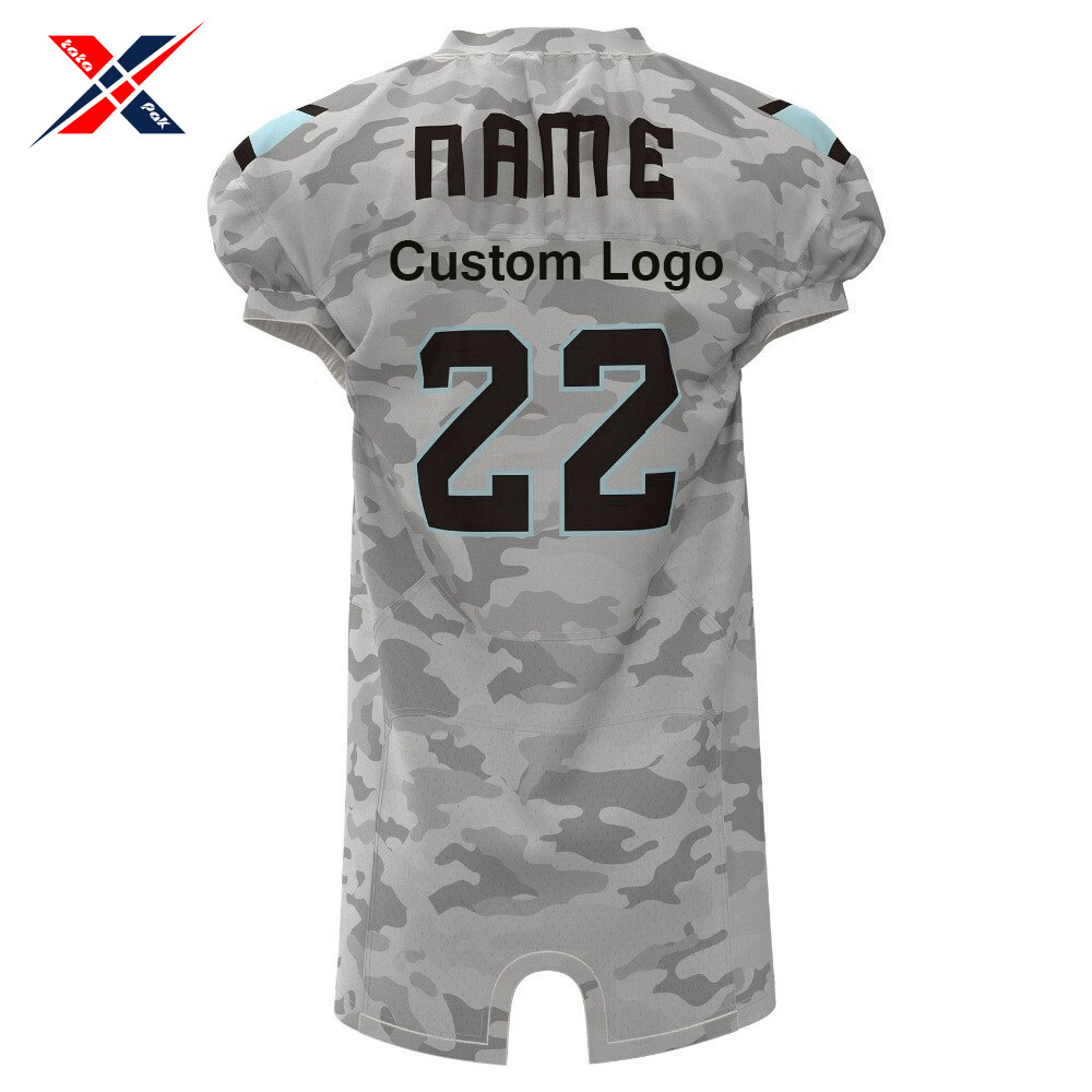 Camo Printed Make Your Own Sports Wear In Reasonable Price Best Soft Fabric Team Wear American Football Uniform