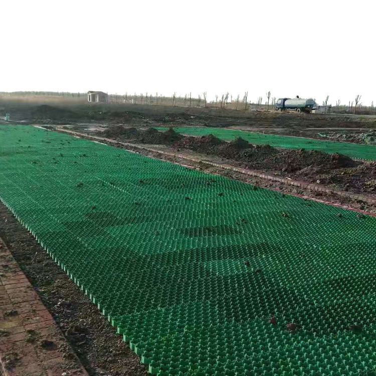 Grass grid for driveway,high compressive strength plastic grass lawn grid used for car parking lot