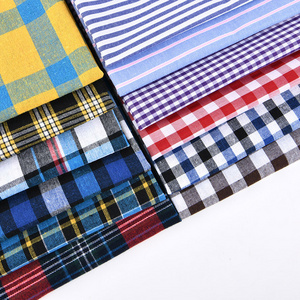 80/20 60/40 100GSM Polyester Cotton Student School Check Uniform Fabric Yarn Dyed Plaid Fabric for Shirt