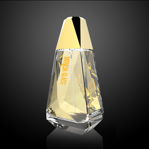 Factory direct OEM ODM crystal 50ml custom diamond shape unique glass empty perfume bottles