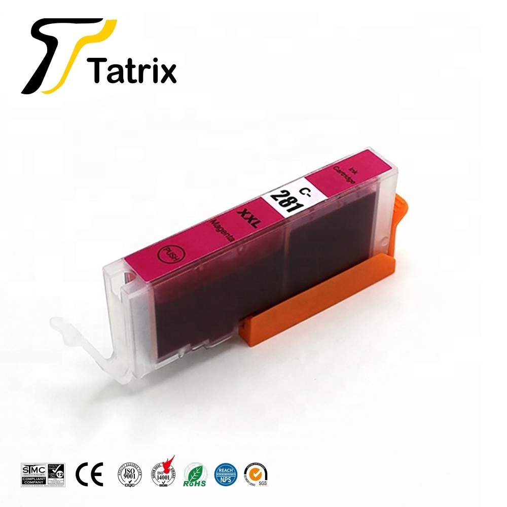 Tatrix RTS 280 PGI-280 PGI280 281 CLI-281 CLI281 Premium Color Compatible Inkjet Ink Cartridge for Canon PIXMA TS9120 TS8120