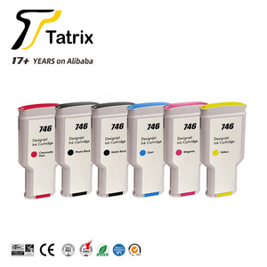 Tatrix HP745 HP746 Premium Compatible Color Ink Cartridge for Inkjet for HP DesignJet Z2600 Z5600 Printer