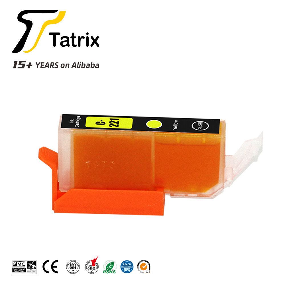 Tatrix PGI-220 PGI220 CLI-221 CLI221 Premium Compatible Printer Ink Cartridge for Canon PIXMA IP4600 MP550 MP620 MP990