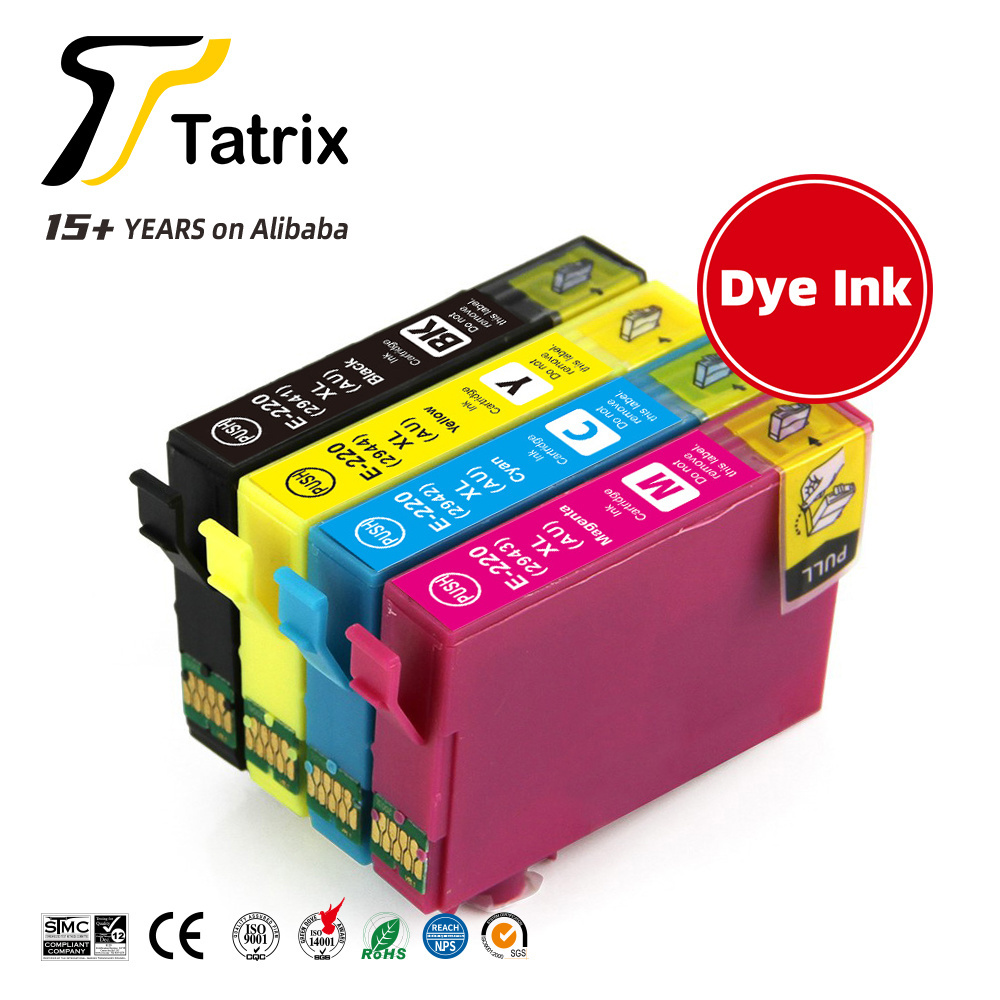 Tatrix for epson 202xl ink cartridges T220XL Premium Color Compatible Printer Inkjet Ink Cartridge for Epson WF 2650 2750 XP 420