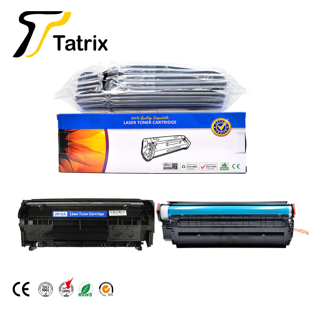 Tatrix 2612A Premium Compatible Laser Black Tonner Cartridge 12A 12 a 2612A 2612 Q2612A for HP Printer LaserJet 1010 1022