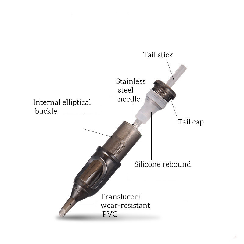 Factory Directly Supply Electric tattoo Pen Replacement Heads Needles tattoo needle kwadroni cartridge disposable