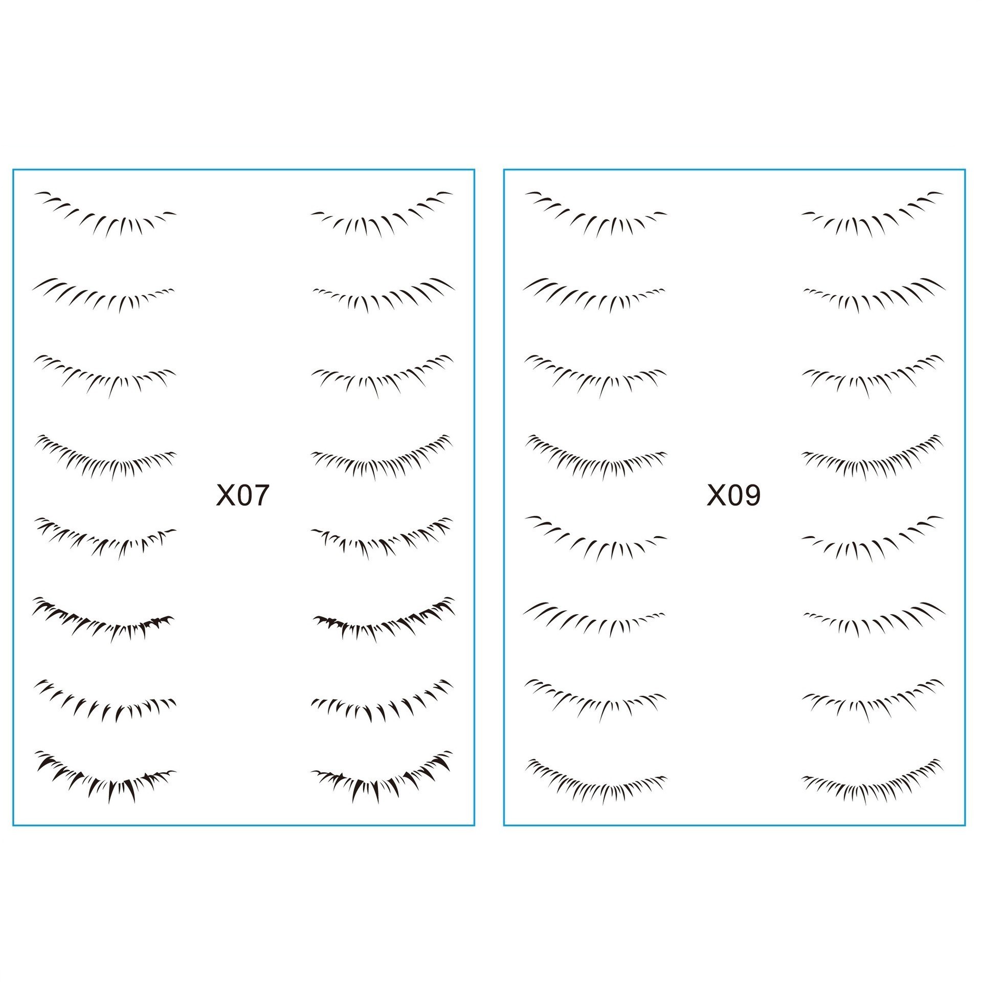 Environmental Waterproof Eyelash Tattoo Stickers Water Transfer Temporary Tattoo Sticker For Eyelash Tattoo Stickers