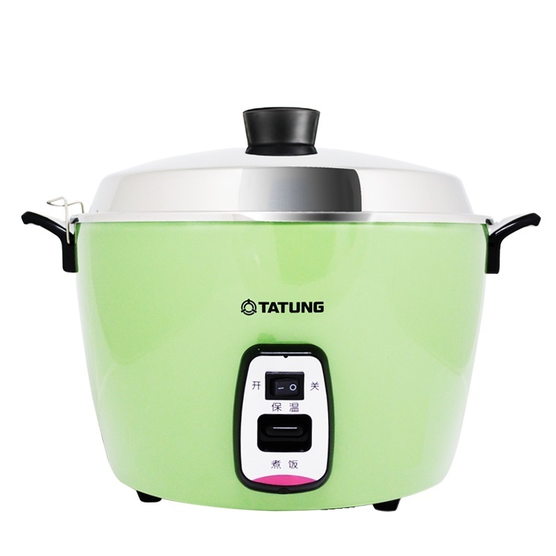 Top Quality One Button Start Steamer Pot Stainless Steel 10 Cups Green Color Rice Cooker