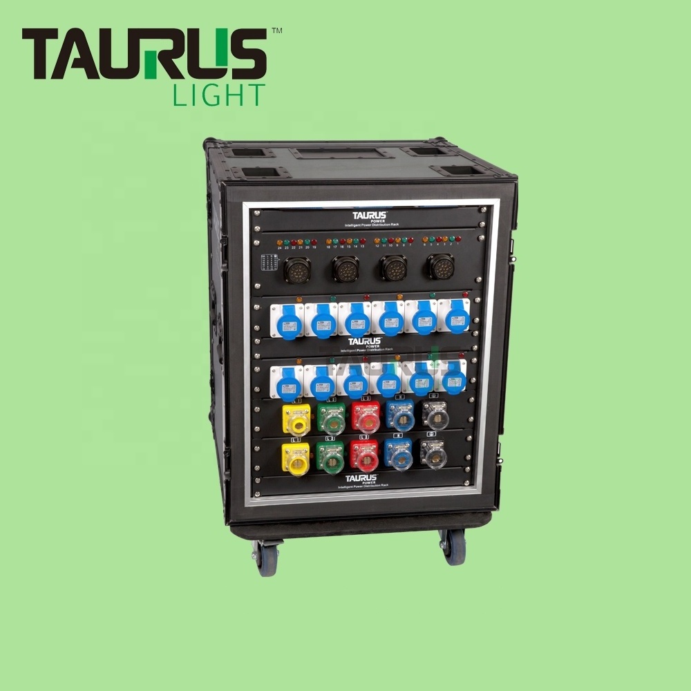 Professional Audio Lighting Distribution Box 380V 3 phase 36CH Power Rack