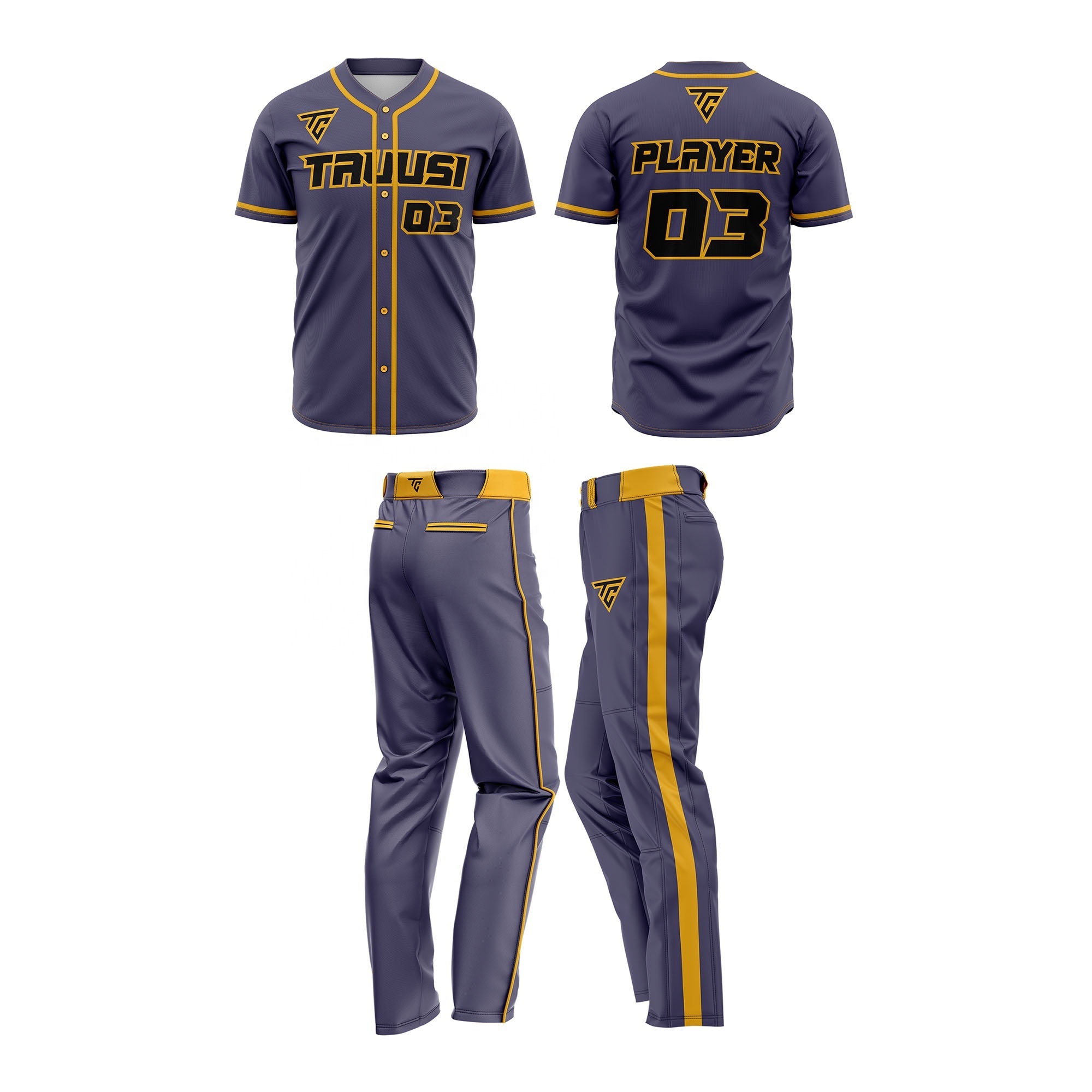 OEM Customize Breathable Blank Baseball Jerseys/Shorts Wholesale Own Logo Baseball Uniform Sets