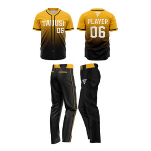 OEM Customize Breathable Blank Baseball Jerseys/Shorts Wholesale Own Logo Baseball Uniform Sets