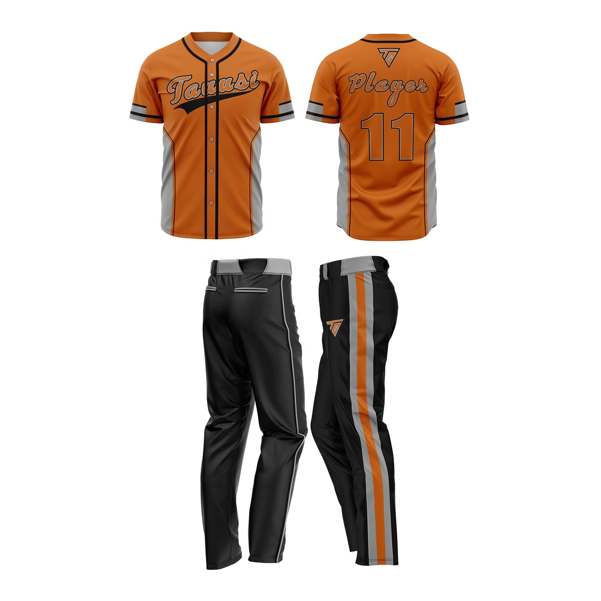 OEM Customize Breathable Blank Baseball Jerseys/Shorts Wholesale Own Logo Baseball Uniform Sets