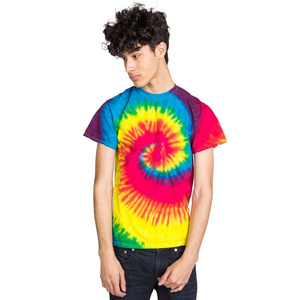 Acid Wash Half Sleeves T-shirt Tye Dye T-shirts Custom T-Shirts Man Bleached T Shirt