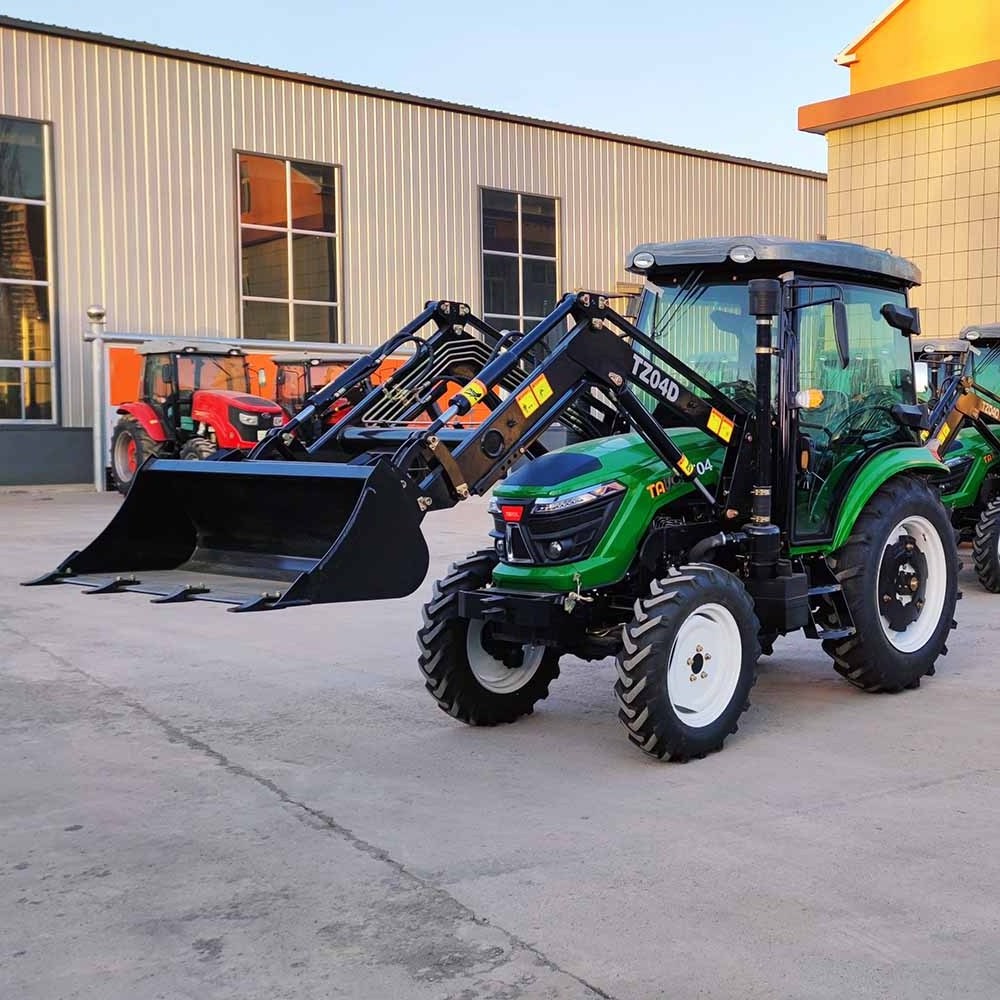 compact dozer farming 40 HP 50 HP 55 HP 4 W D farm tractors and tractor front end loader made in china by TAVOL