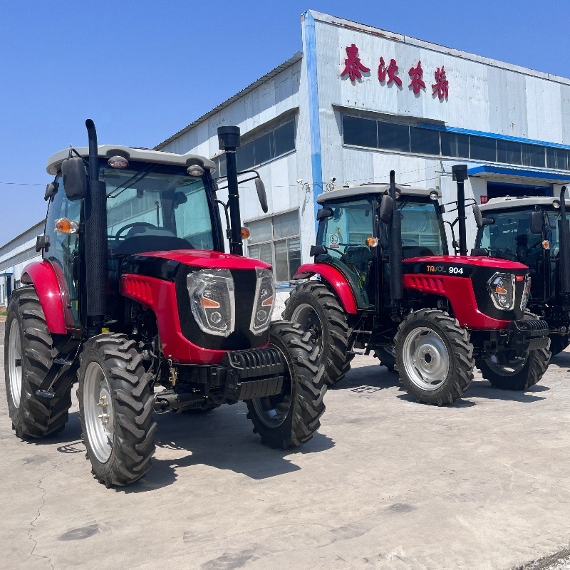 TAVOL  best tractor with front end loader for sale 90 hp  tractors for  four wheel diesel farming machine tractor