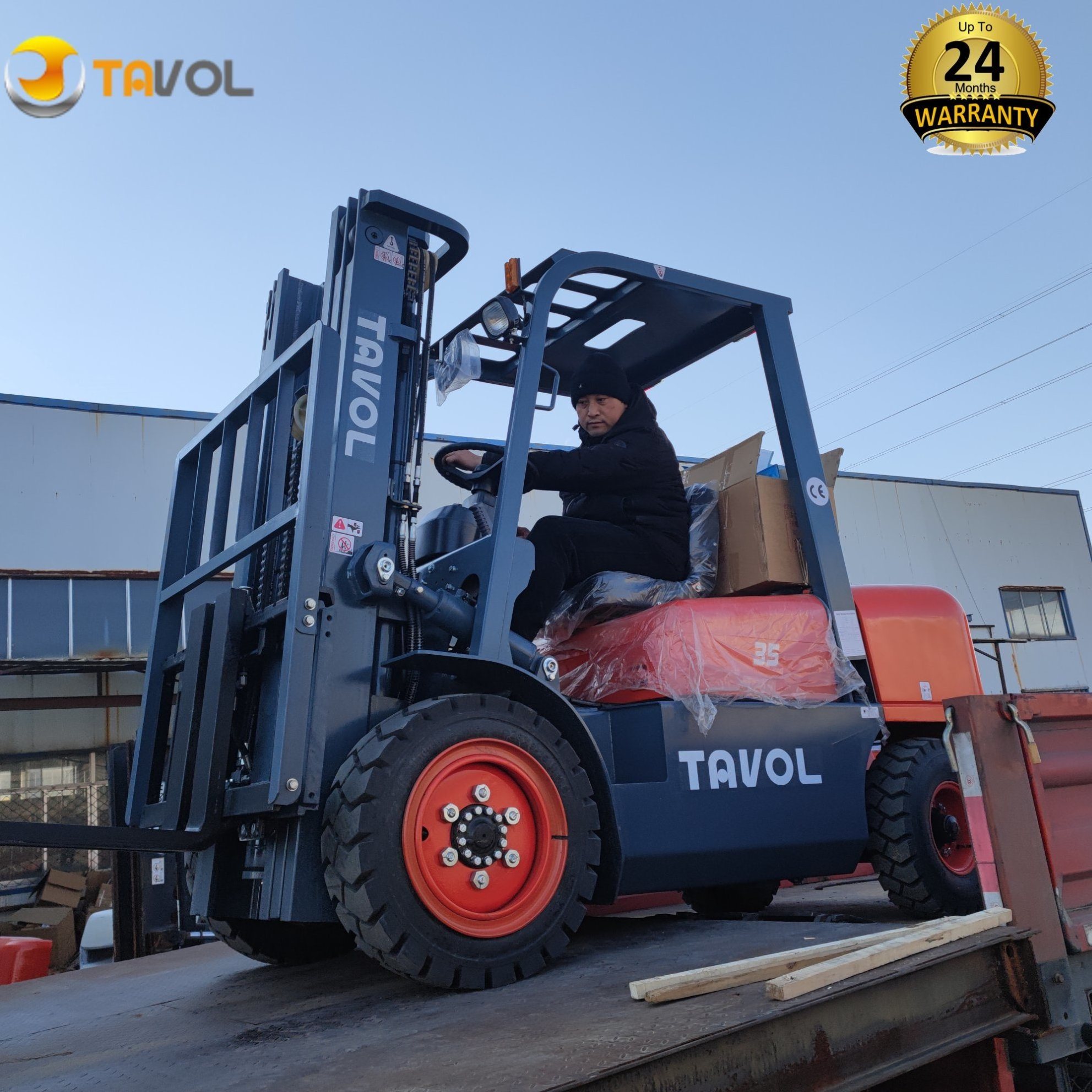 Diesel 5t 5ton 6000kg diesel forklift with 3 mast stage 4500mm lifting height with EPA