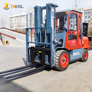 Diesel 5t 5ton 6000kg diesel forklift with 3 mast stage 4500mm lifting height with EPA