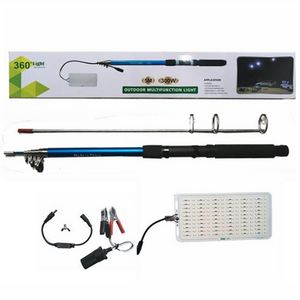 360 Light Outdoor Emergency Lighting Portable LED Lamp Board 4.5M Telescopic Fishing Rod Camping Light