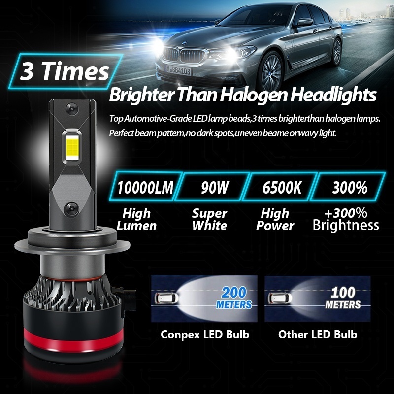 H7 H11 LED Headlight Bulb 36W 8000lm Car Headlights H1 H3 H8 H9 H10 H11 H16 9005 9006 Motorcycle LED Headlight