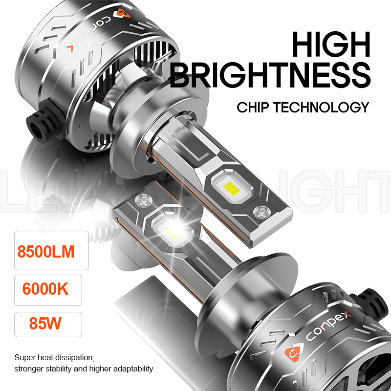 Factory Wholesale 85w Extra Bright Headlights Car H7 Led Headlight Bulb 9005 9006 9012 H1 H11 H13 H4 Front Led Lights For Cars