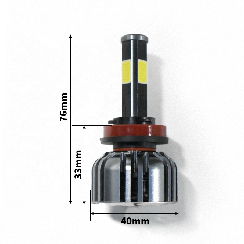 Conpex OEM/ODM 3000k 4500k Auto Lighting System 4 Sided 6000k H11 Car LED Headlight Bulbs