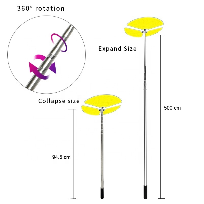 Conpex 5M Telescopic Rod LED Portable Lantern DC 12V Outdoor multifunctional camping Led lights