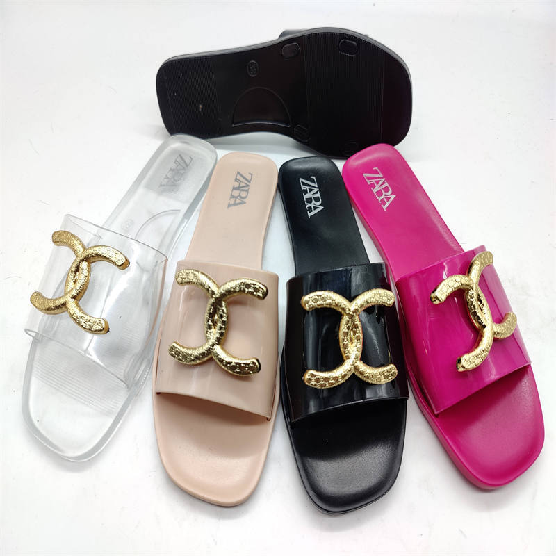 Factory Wholesale Outdoor Women's 2022 Summer New Fashion For Bulk Jelly Slides Sandals