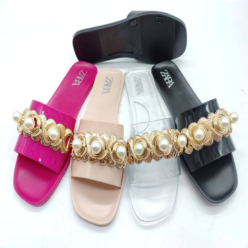 Factory Wholesale Outdoor Women's 2022 Summer New Fashion For Bulk Jelly Slides Sandals