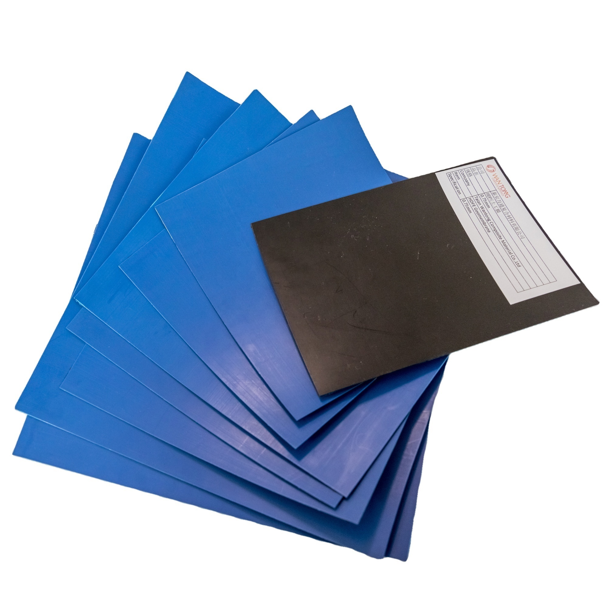 Waterproofing Membrane Geomembranas Blue Pond Liner 0.5mm Geomembrane Sheet