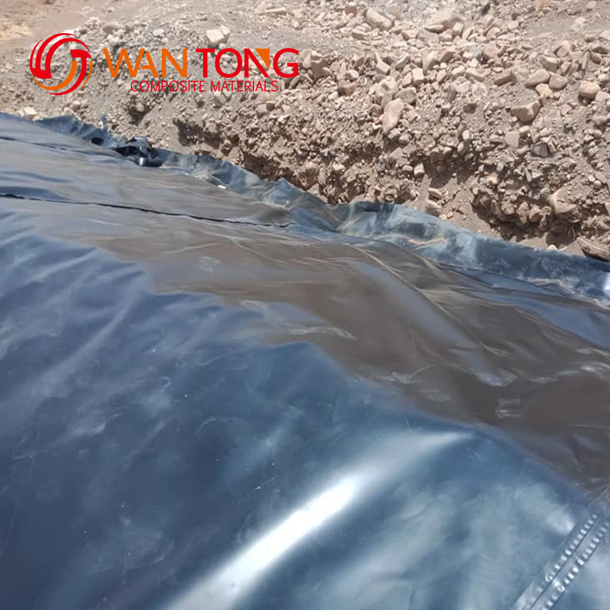 Waterproofing Membrane Geomembranas Blue Pond Liner 0.5mm Geomembrane Sheet